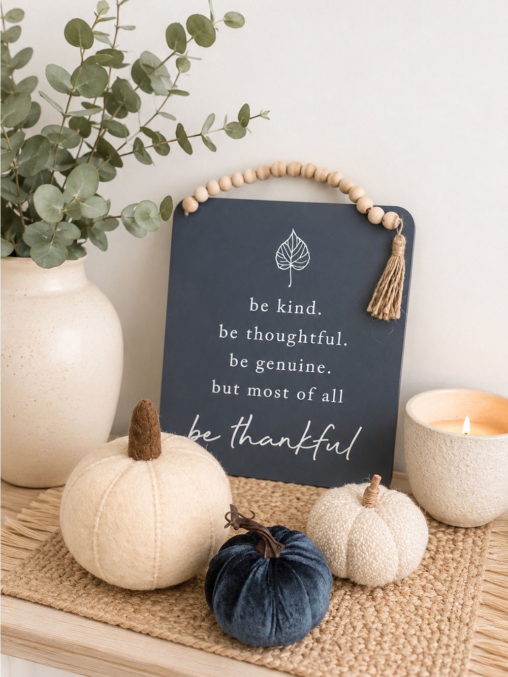 Farmhouse Fall Pumpkin Decor quote set of 3